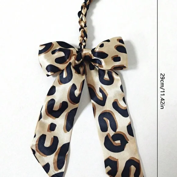 New leopard print 💼bow  bag purse charm - Picture 6 of 6